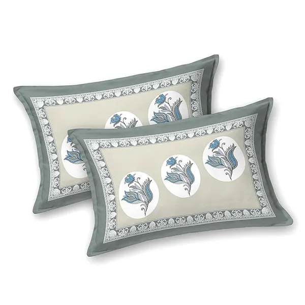 Lotus_Grey_Pure_Cotton_King_Size_Bedsheet_With_2_Pillow_Covers