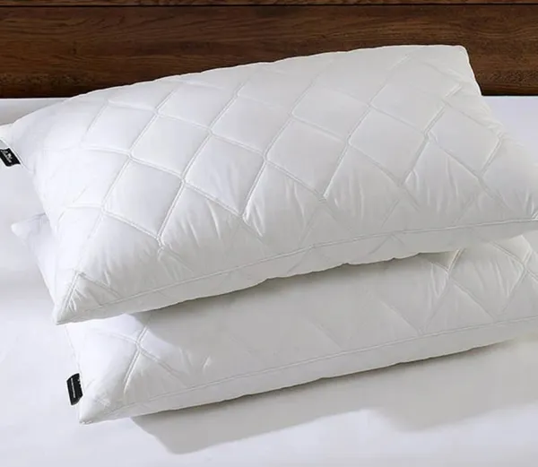 Down_Alternative_Luxury_Quilted_Pillows_Set_Of_2_|_100%_Organic_Cotton_Fabric_With_Premium_Cloud_Microfiber_Filling_|_17X27_Inches_(Moon_White)