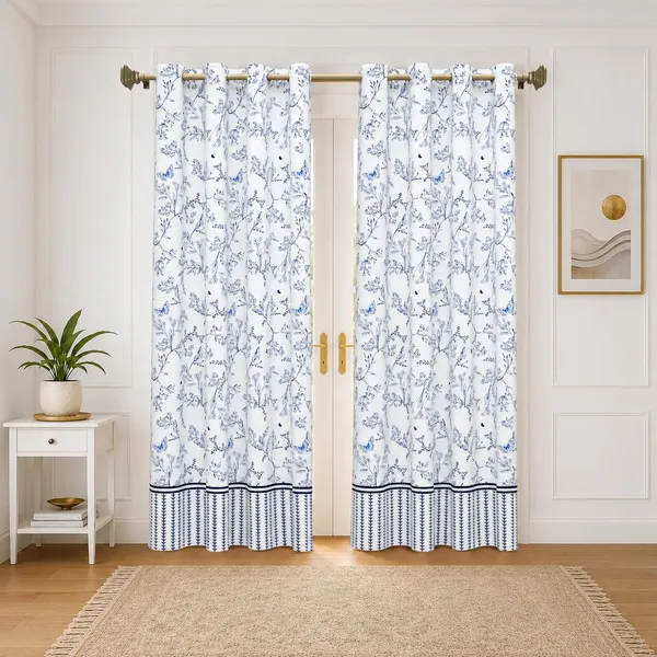 Dream_Homme_Duck_Fabric_Pure_Cotton_Curtains_for_Door/Window_-_7_Feet_Long_x_5_Feet_Wide,_Pack_of_2_Pcs_-_Digital_Printed_Room_Darkening_Curtains_with_Eyelets_(Butterfly)