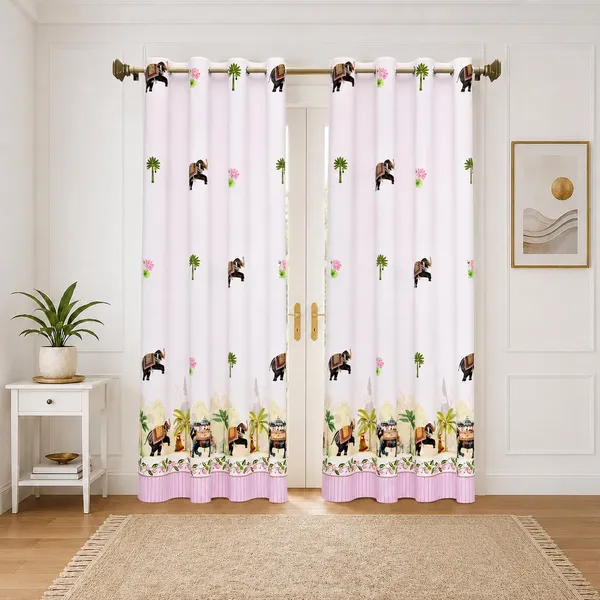 Dream_Homme_Duck_Fabric_Pure_Cotton_Curtains_for_Door/Window_-_7_Feet_Long_x_5_Feet_Wide,_Pack_of_2_Pcs_-_Digital_Printed_Room_Darkening_Curtains_with_Eyelets_(Gajraaj)