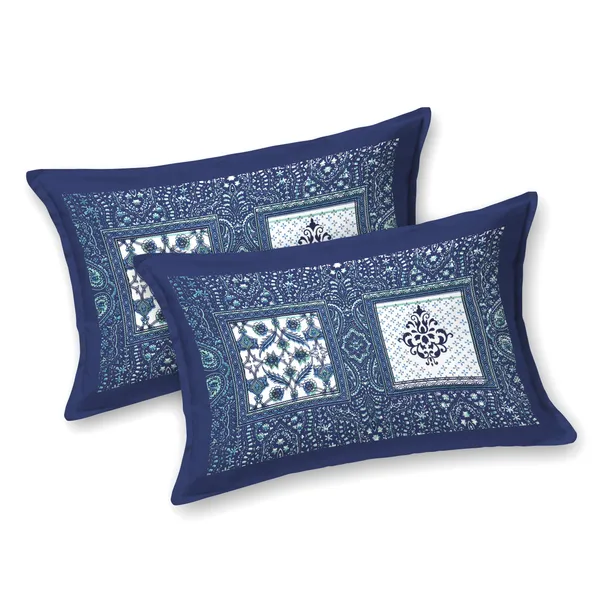 Paisley_Blue_Pure_Cotton_King_Size_Bedsheet_With_2_Pillow_Covers_