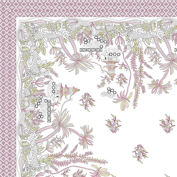 Tropical_Pink_Pure_Cotton_King_Size_Bedsheet_With_2_Pillow_Covers
