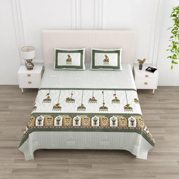 Jaipuri_Chhatar_Pure_Cotton_King_Size_Bedsheet_With_2_Pillow_Covers