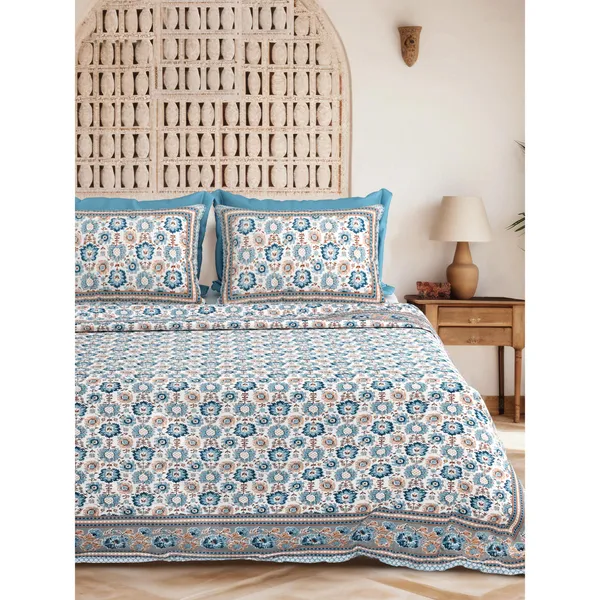 Garden_Joy_Pure_Cotton_King_Size_Bedsheet_With_2_Pillow_Covers