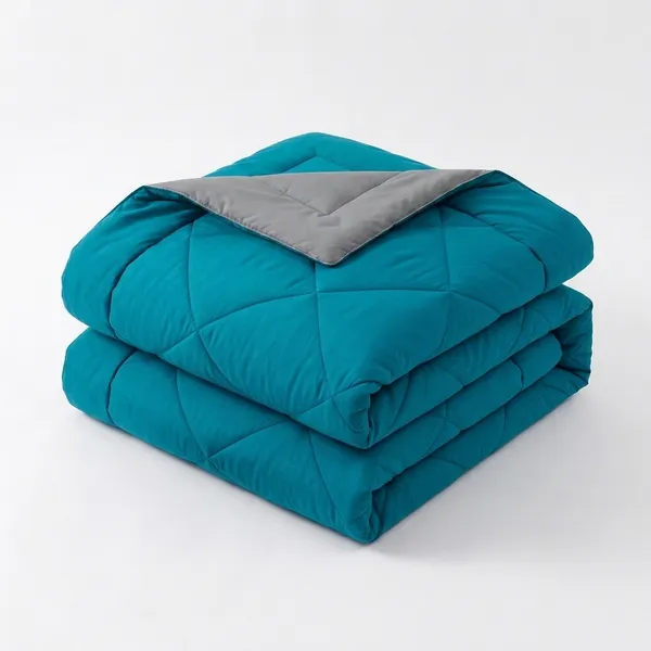 Comforter_200_GSM_Peach_Finish_Microfiber_Reversible_Tone_For_All_Seasons_(Deep_Teal_&_Glowing_Grey)