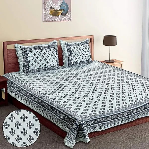 Jaipuri_Booti_Sky_Blue_Pure_Cotton_King_Size_Bedsheet_With_2_Pillow_Covers