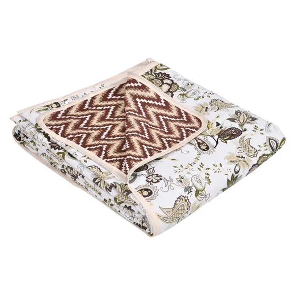 Zigzag_Brown_Pure_Cotton_Reversible_Printed_3_Layered_Dohar_For_AC_Rooms