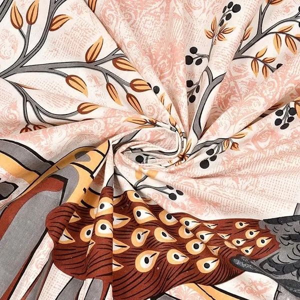 Forest_Deers_Pure_Cotton_King_Size_Bedsheet_With_2_Pillow_Covers_(Brown)