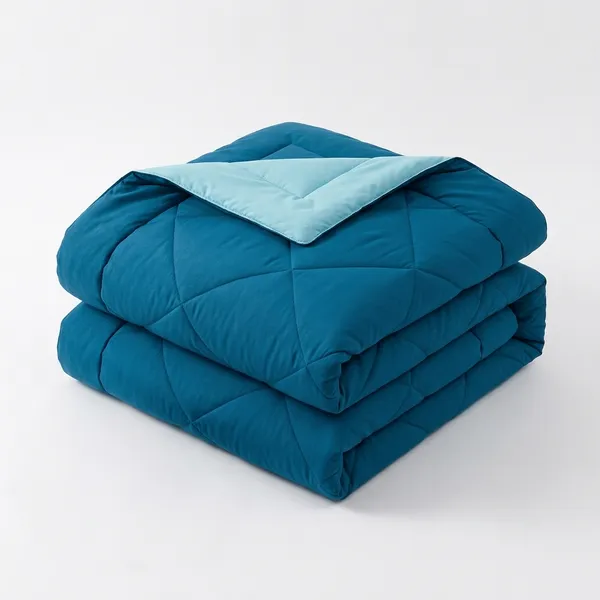 Comforter_200_GSM_Peach_Finish_Microfiber_Reversible_Tone_For_All_Seasons_(Deep_Teal_&_Carribean_Blue)