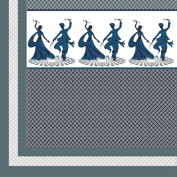 Garba_Blue_Pure_Cotton_King_Size_Bedsheet_With_2_Pillow_Covers