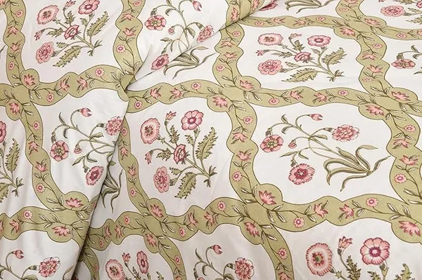 Damask_Brown_Pure_Cotton_King_Size_Bedsheet_With_2_Pillow_Covers