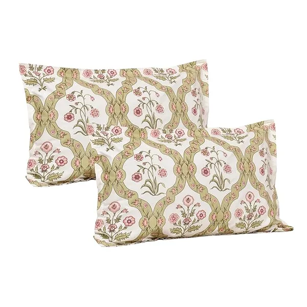 Damask_Brown_Pure_Cotton_King_Size_Bedsheet_With_2_Pillow_Covers