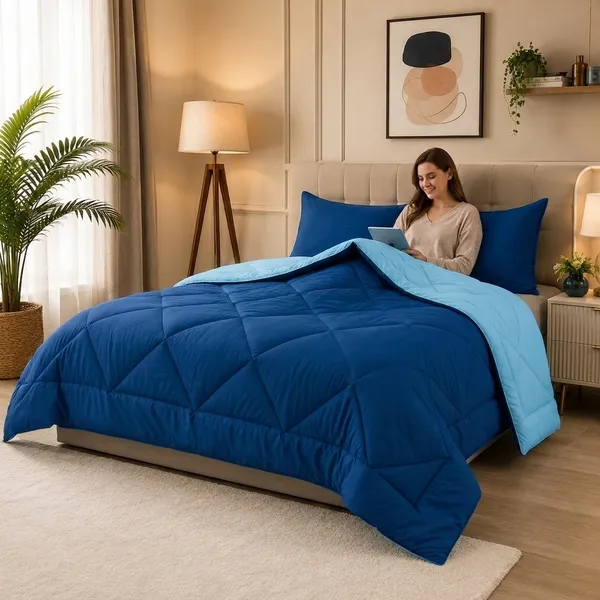 Comforter_200_GSM_Peach_Finish_Microfiber_Reversible_Tone_For_All_Seasons_(Navy_Blue_&_Sky_Blue)