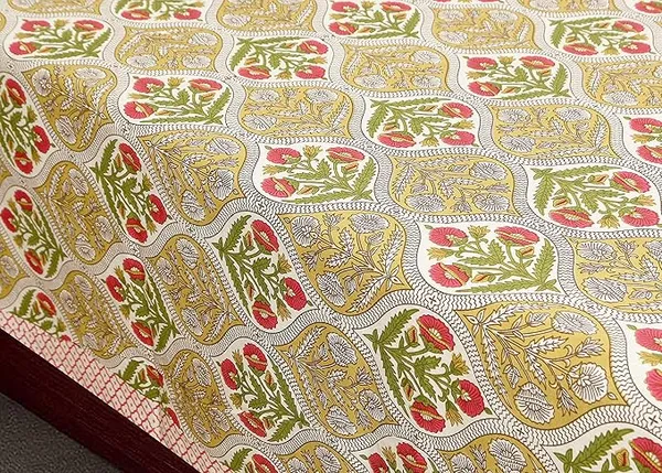 Damask_Brown_Pure_Cotton_King_Size_Bedsheet_With_2_Pillow_Covers