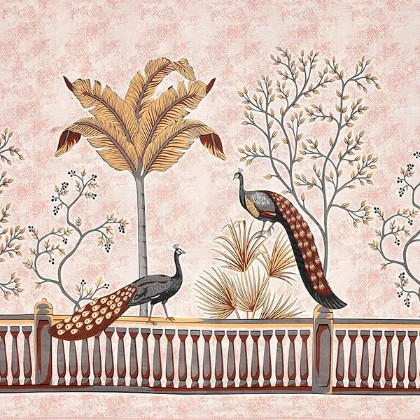Peacock_Pink_Pure_Cotton_King_Size_Bedsheet_With_2_Pillow_Covers