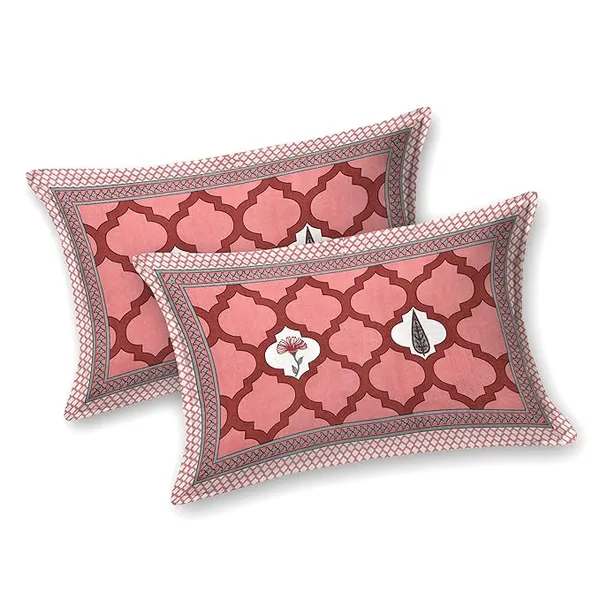 Damask_Red_Pure_Cotton_King_Size_Bedsheet_With_2_Pillow_Covers