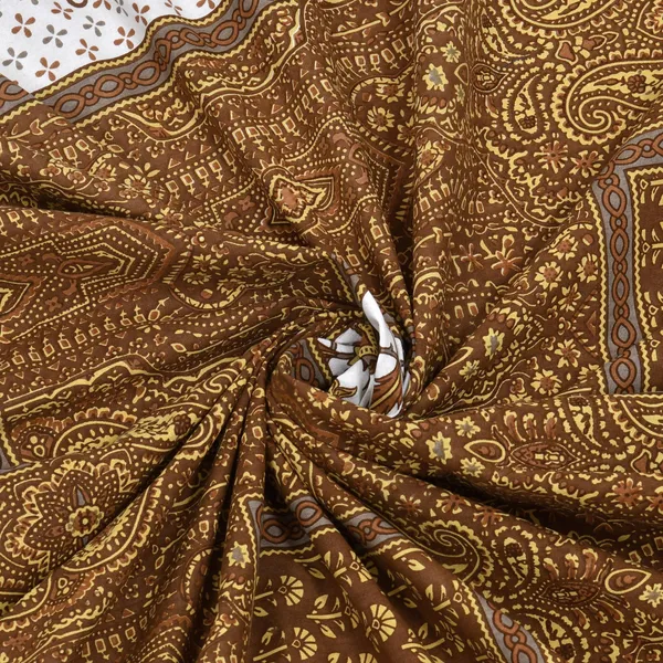 Paisley_Brown_Pure_Cotton_King_Size_Bedsheet_With_2_Pillow_Covers