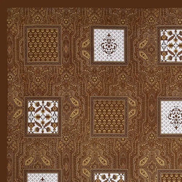 Paisley_Brown_Pure_Cotton_King_Size_Bedsheet_With_2_Pillow_Covers