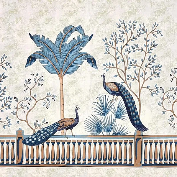 Peacock_Blue_Pure_Cotton_King_Size_Bedsheet_With_2_Pillow_Covers