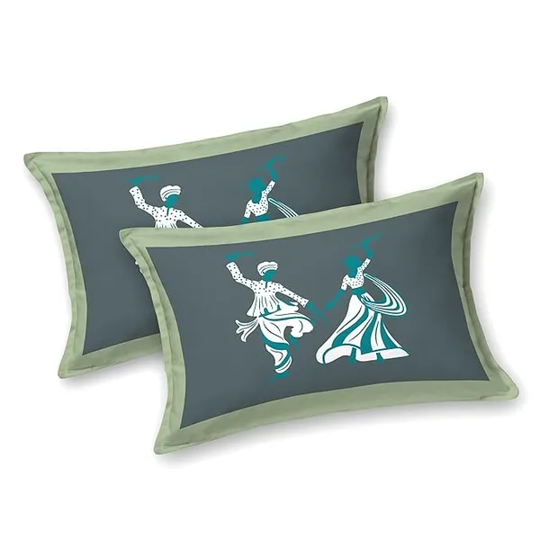 Garba_Green_Pure_Cotton_King_Size_Bedsheet_With_2_Pillow_Covers