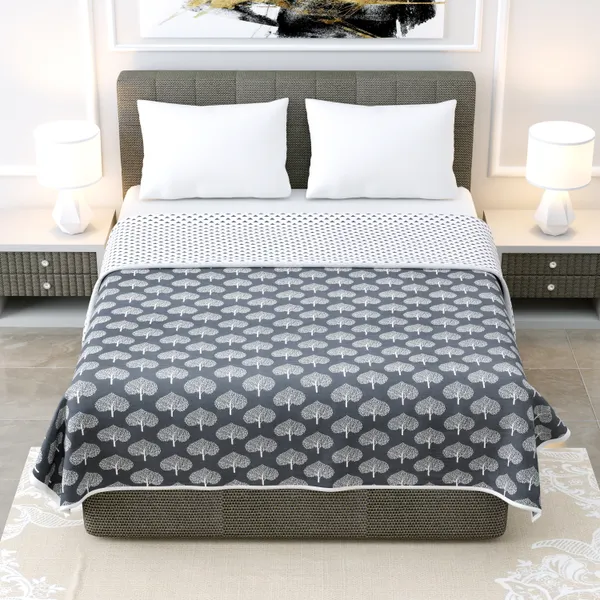 Grey_Leaf_Pure_Cotton_Reversible_Printed_3_Layered_Dohar_For_AC_Rooms