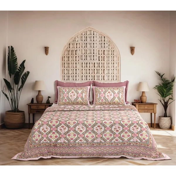 Pink_Motifs_Pure_Cotton_King_Size_Bedsheet_With_2_Pillow_Covers