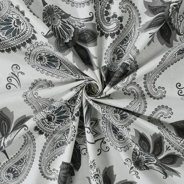 Paisley_Grey_Pure_Cotton_King_Size_Bedsheet_With_2_Pillow_Covers