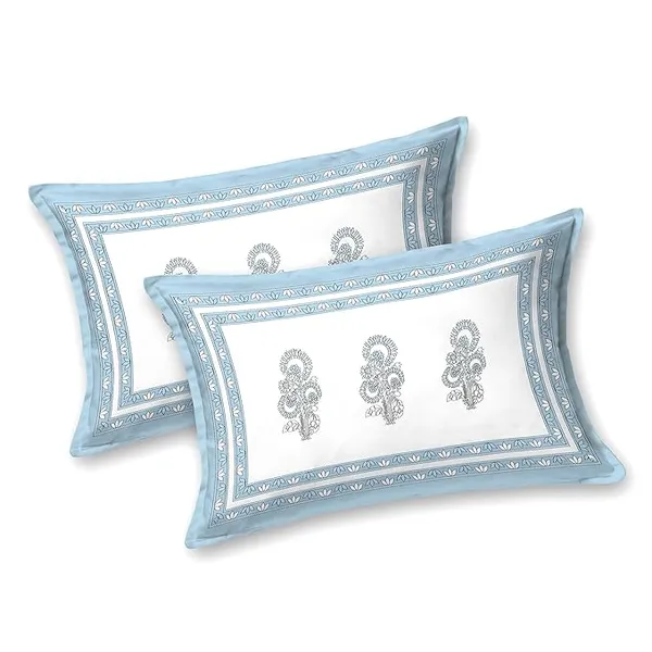 Striped_Circle_Blue_Pure_Cotton_King_Size_Bedsheet_With_2_Pillow_Covers
