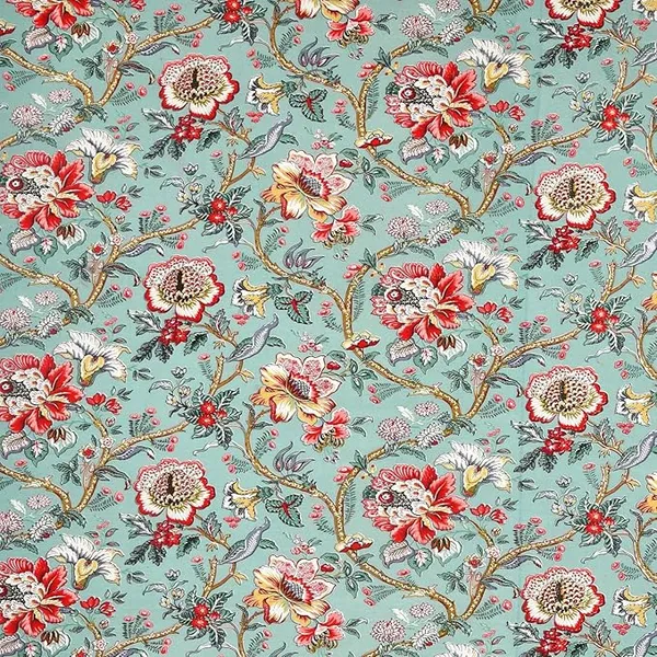 Floral_Sea_Green_Pure_Cotton_Bedsheet_With_Pillow_Covers