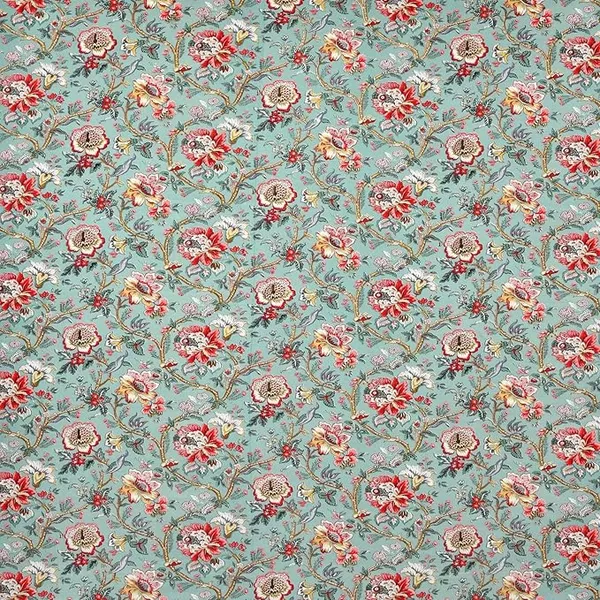 Floral_Sea_Green_Pure_Cotton_Bedsheet_With_Pillow_Covers