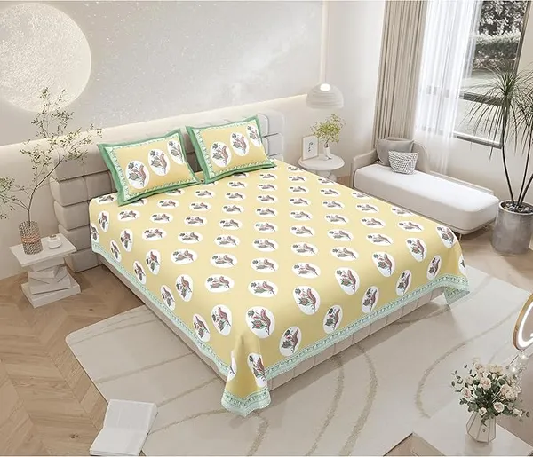 Lotus_Beige_Pure_Cotton_King_Size_Bedsheet_With_2_Pillow_Covers
