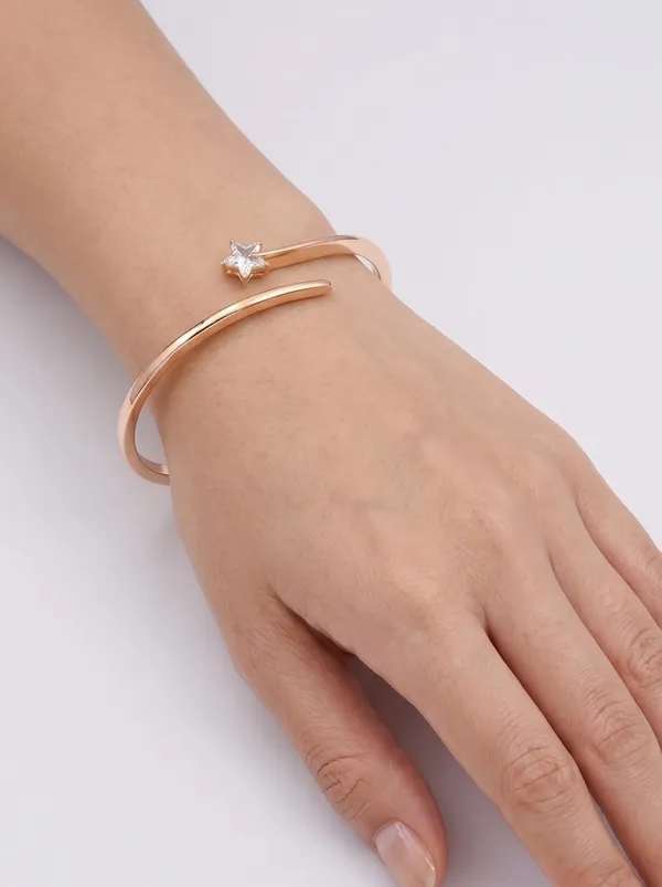 Celestial_Shooting_Star_Solitaire_Rose_Gold_Bangle_Bracelet