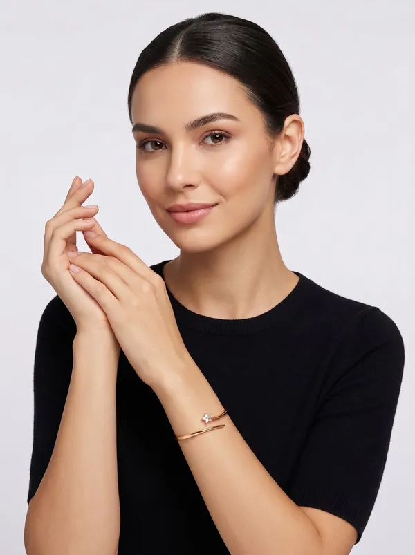 Celestial_Shooting_Star_Solitaire_Rose_Gold_Bangle_Bracelet