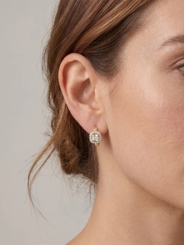 Cushion-Cut_Halo_Gold-Tone_Huggie_Earrings_(demifine)
