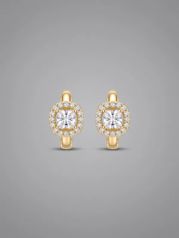 Cushion-Cut_Halo_Gold-Tone_Huggie_Earrings_(demifine)