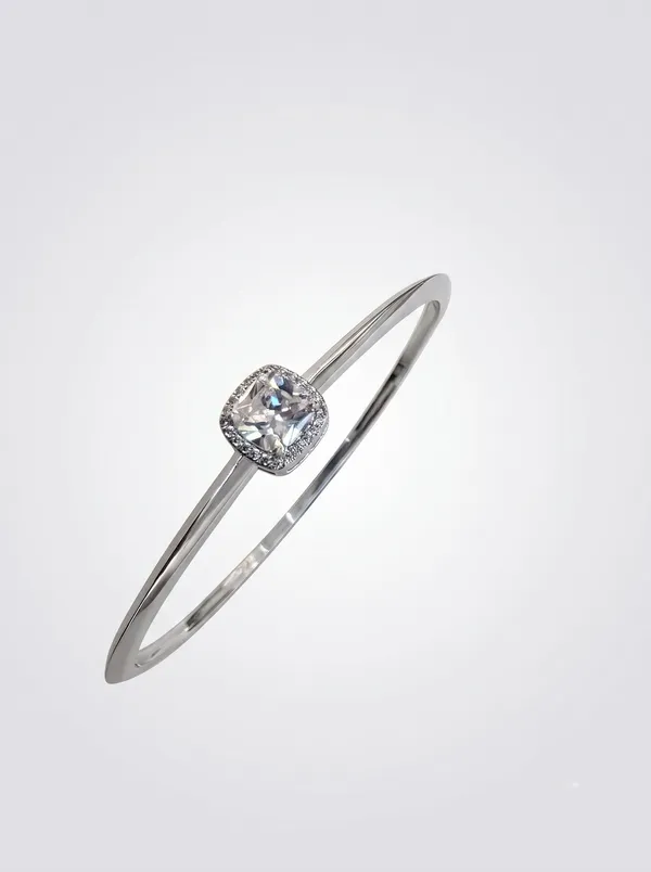 Cushion-Cut_Halo_Solitaire_Silver_Bangle_Bracelet