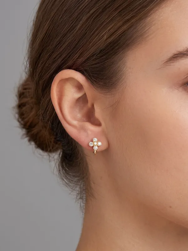 Demi_Fine-Floral_Sparkle_Gold-Tone_Huggie_Earrings_(demifine)