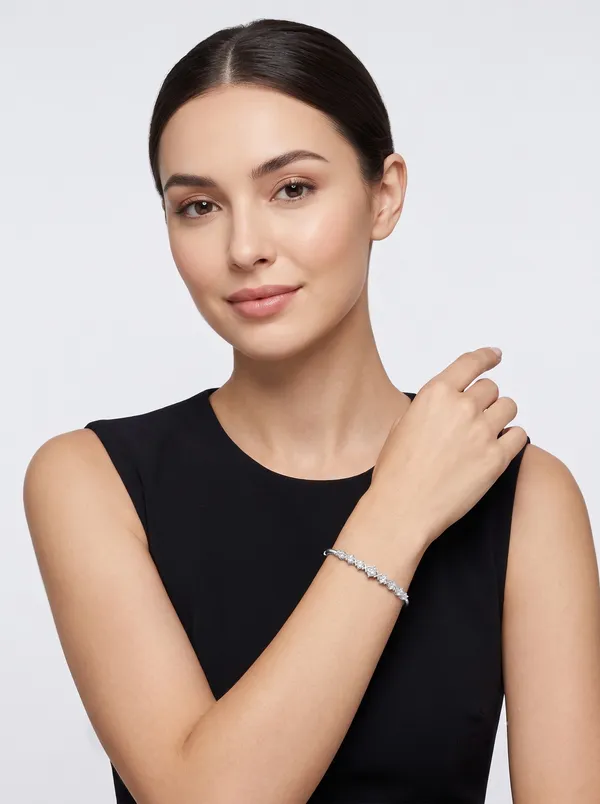 Geometric_Cross-Set_Crystal_Silver_Hinged_Bangle_Bracelet