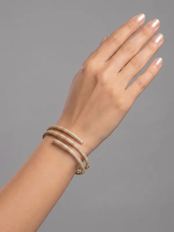 Glamorous_Double-Wrap_Pavé_Crystal_Gold_Serpent_Bangle-Bracelet