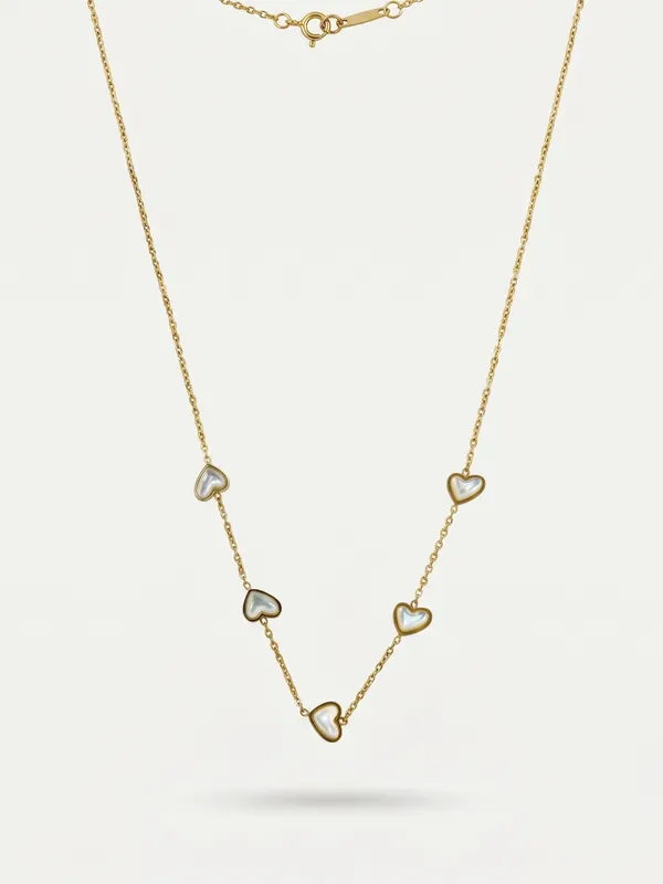 Gold_Plated_Anti-Tarnish_Pearlescent_Heart_Station_Necklace_(demifine)