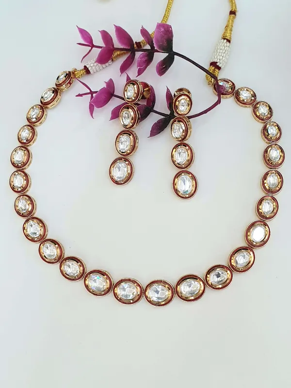 Maroon_Kundan_Necklace_For_Women