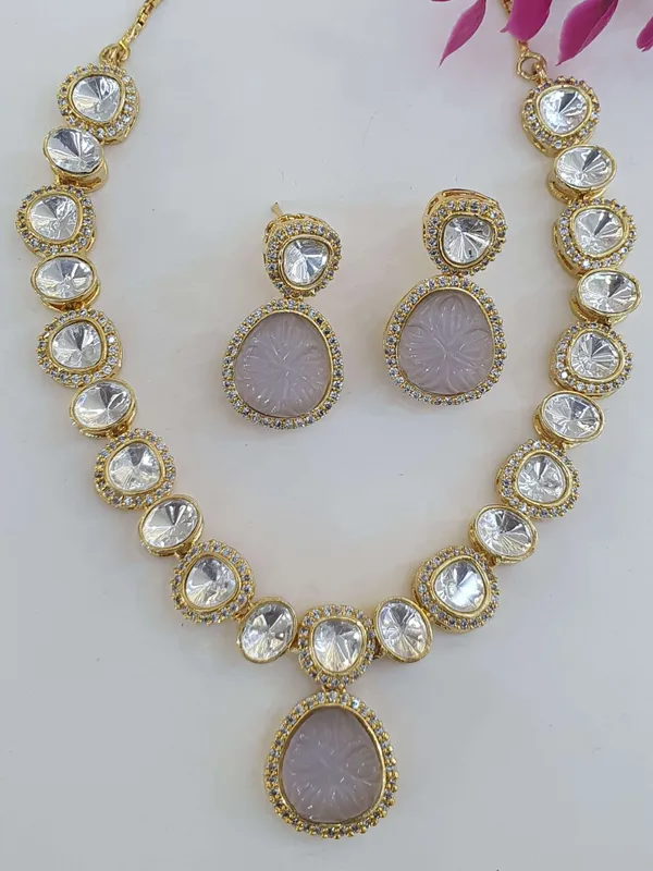 Light_Violet_Kundan_Set_For_Women