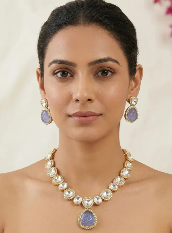 Light_Violet_Kundan_Set_For_Women
