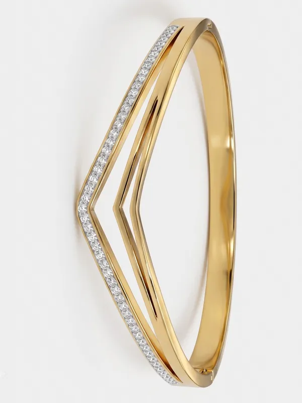Modern_Geometric_Gold_Chevron_Bangle_–_Layered_Crystal_Statement_Bracelet