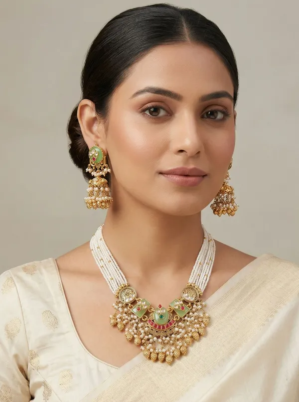 Mint_Green_And_Ruby_Rajwadi_Set_For_Women