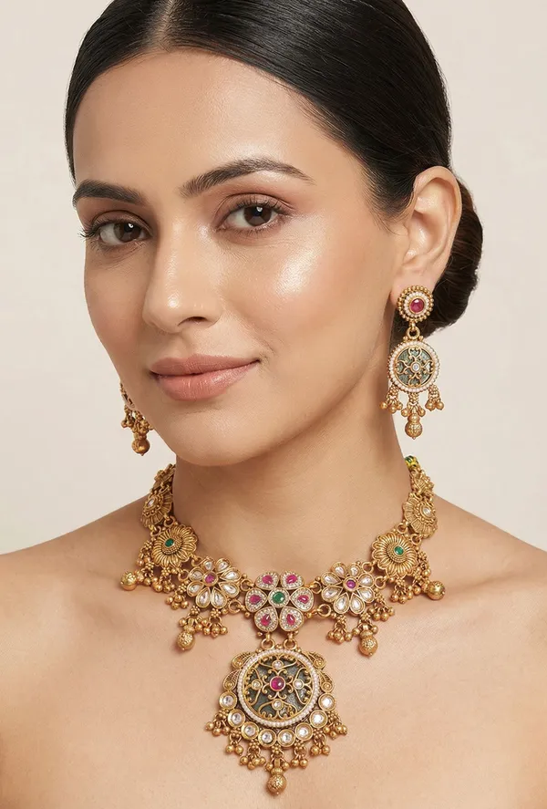 Ruby_Green_Rajwadi_Set_For_Women