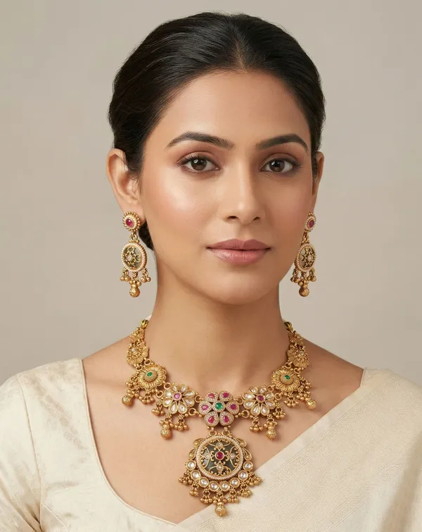 Ruby_Green_Rajwadi_Set_For_Women