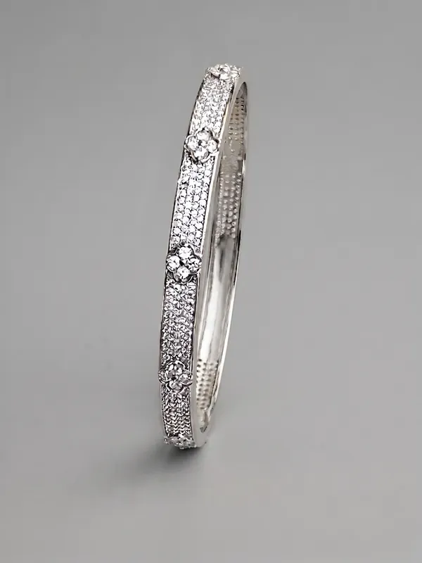 Silver_Plated_Anti-Tarnish_Floral_Pavé_Crystal_Bracelet_(demifine)