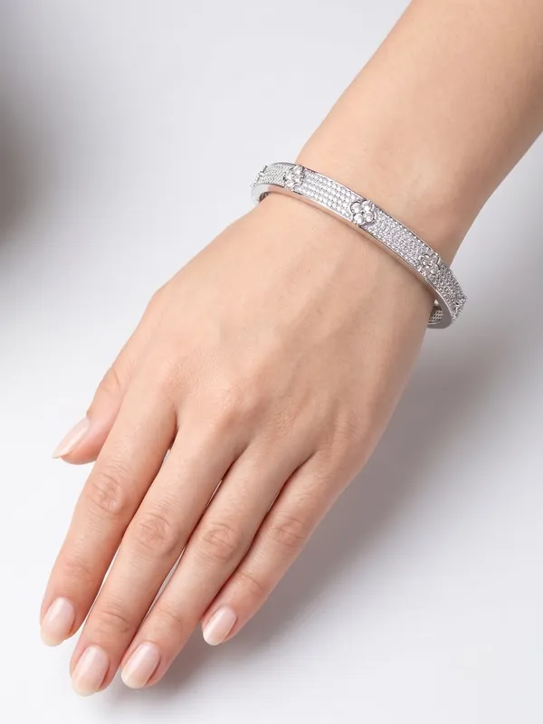 Silver_Plated_Anti-Tarnish_Floral_Pavé_Crystal_Bracelet_(demifine)
