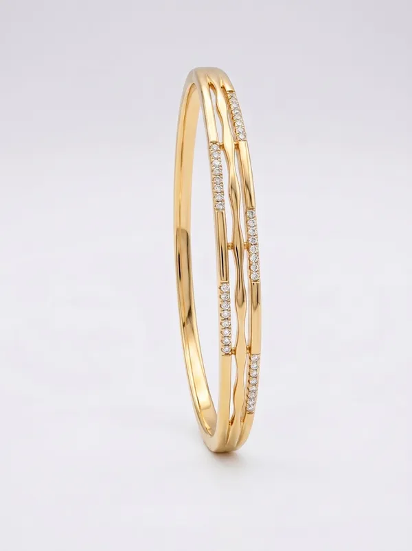 Sleek_Multi-Row_Wavy_Pavé_Gold_Hinged_Bangle_Bracelet